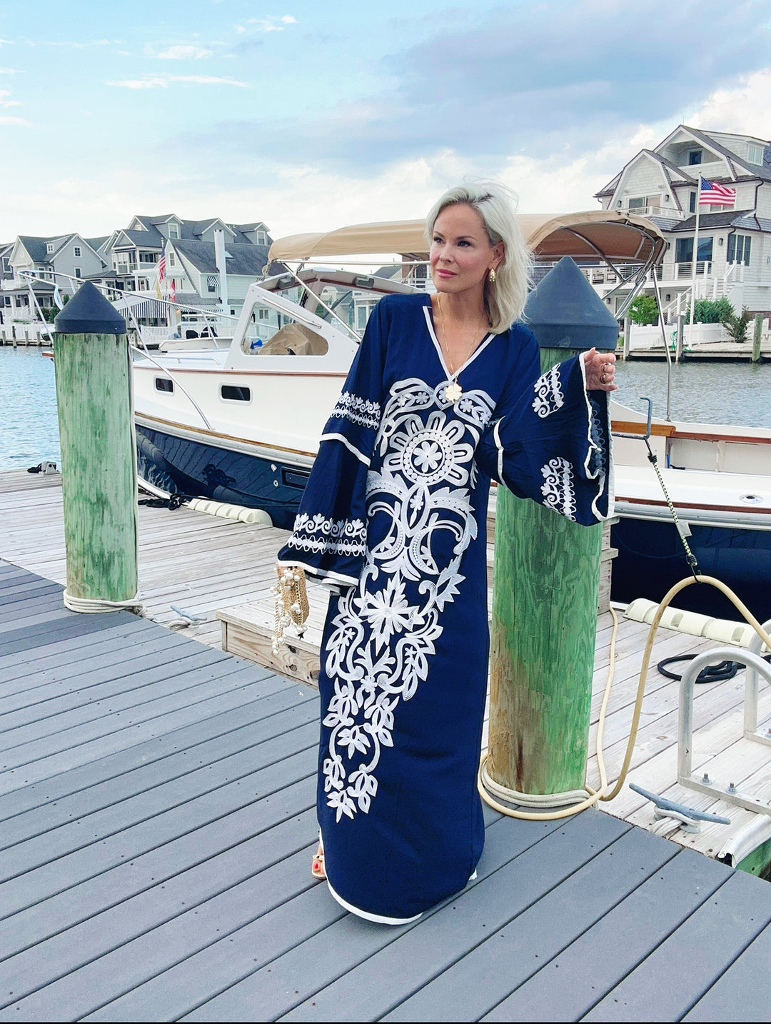 The Tory Embroidered Caftan