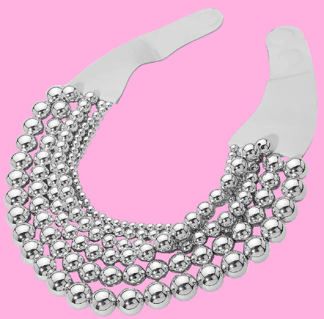 CHUNKY BEADED LAYERED NECKLACE