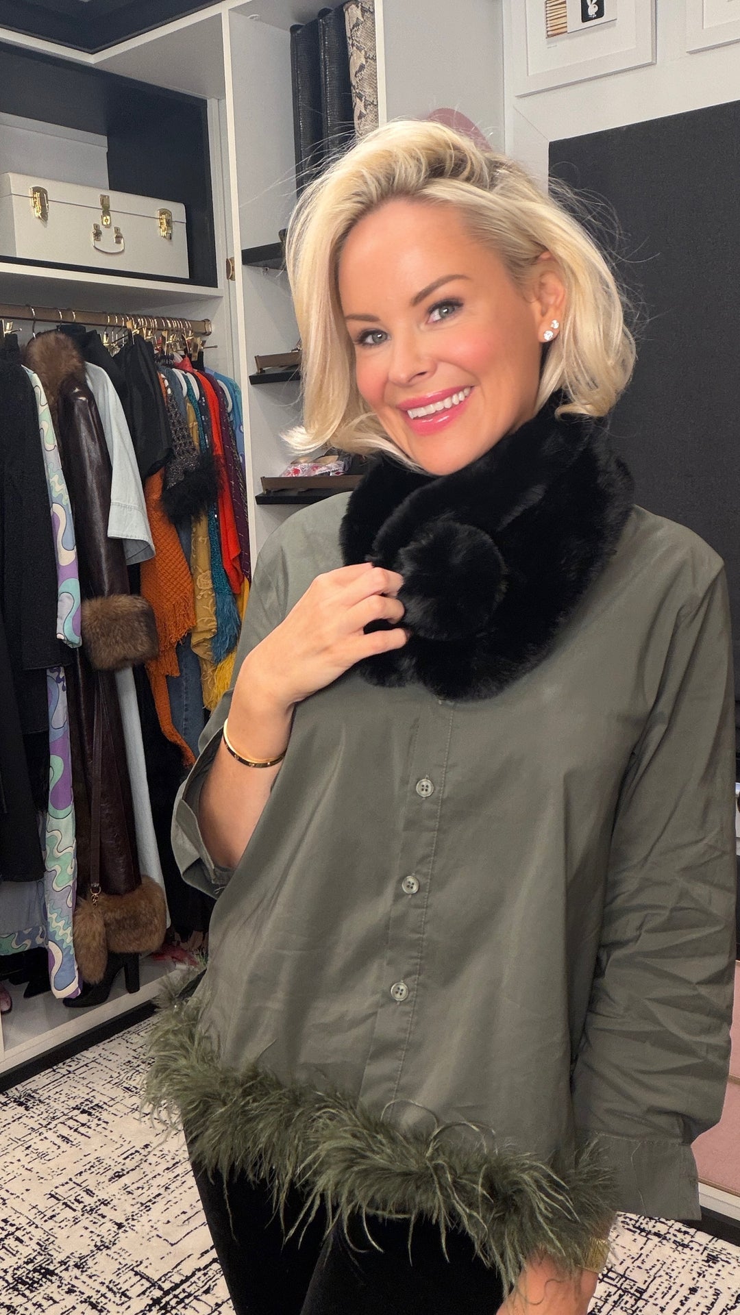 Faux Fur Snood Scarf