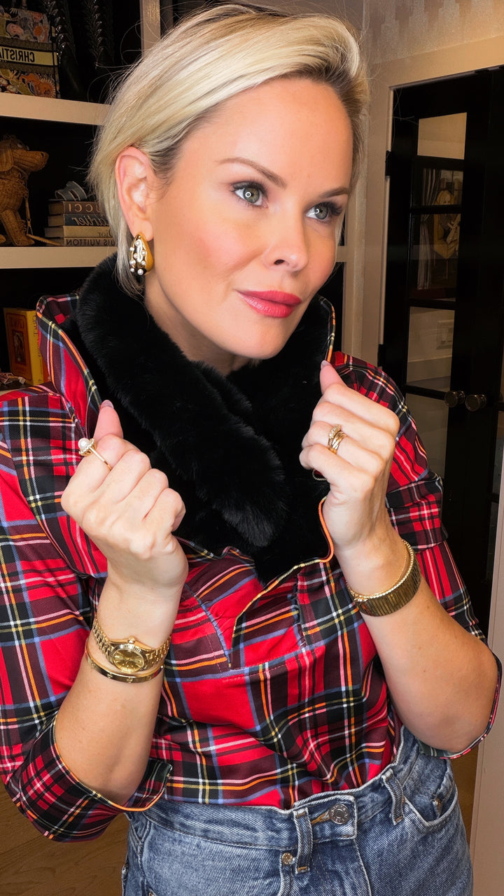 Faux Fur Snood Scarf