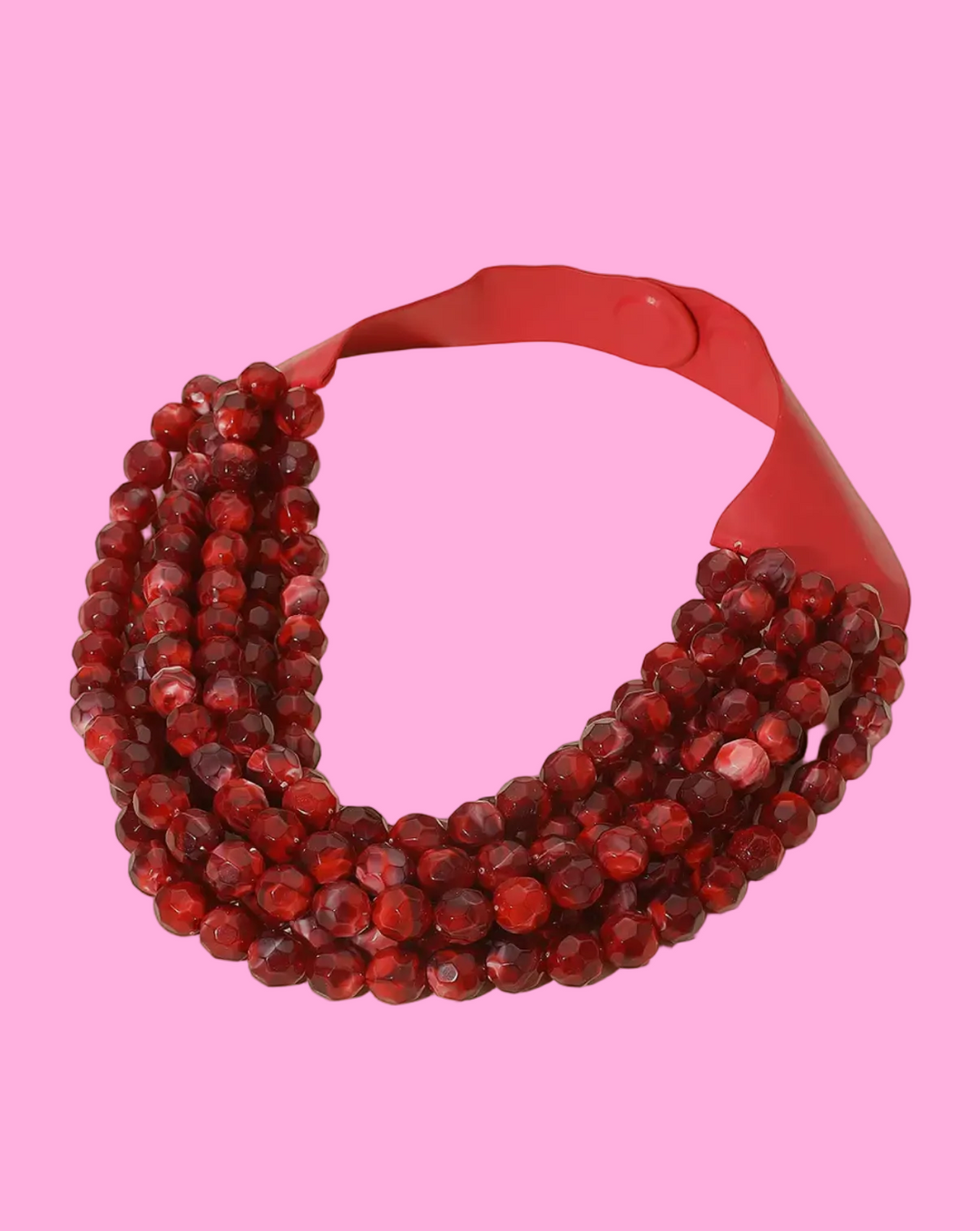 CHUNKY BEADED LAYERED NECKLACE