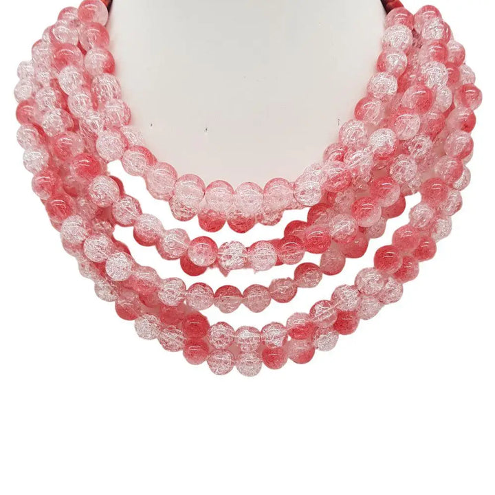 CHUNKY BEADED LAYERED NECKLACE