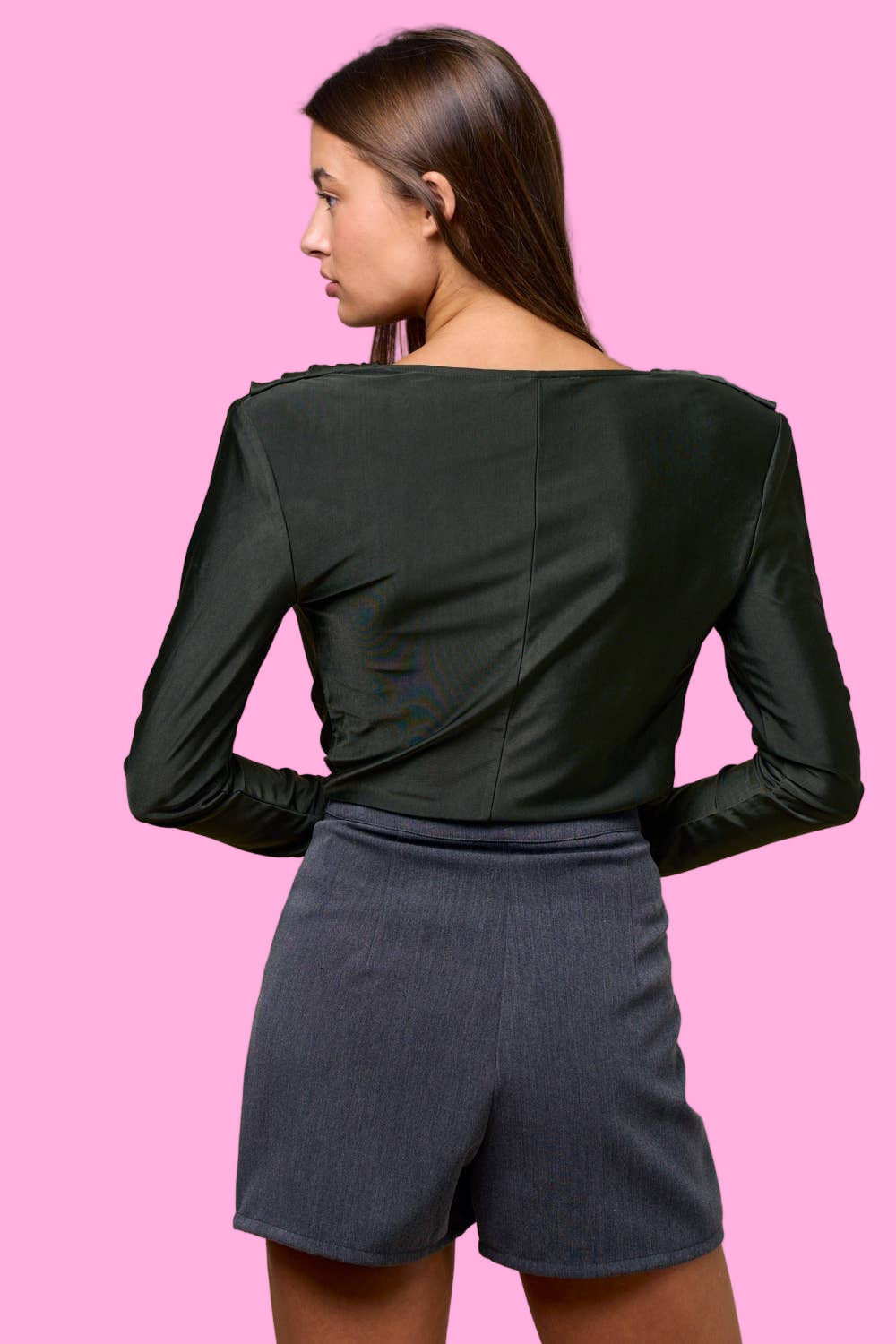 Draped Cowl Neck Top