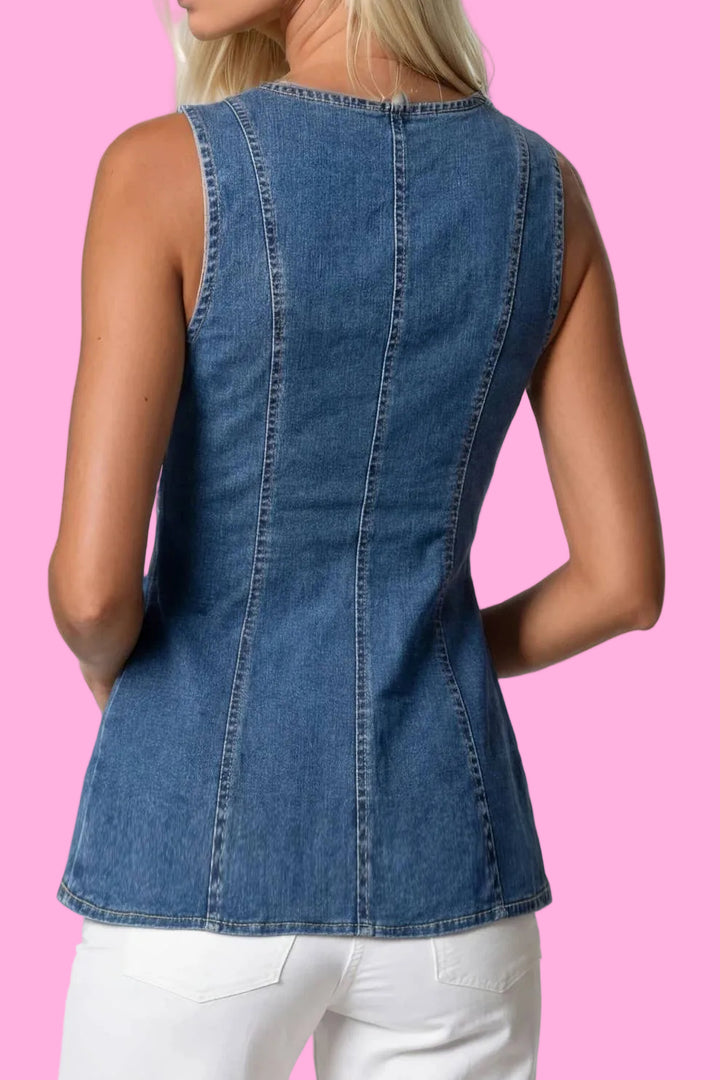 The Julia Denim Top