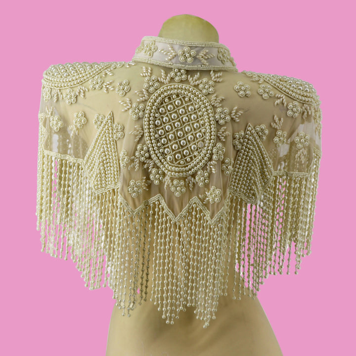 Pre-Order Beaded Pearl Cape
