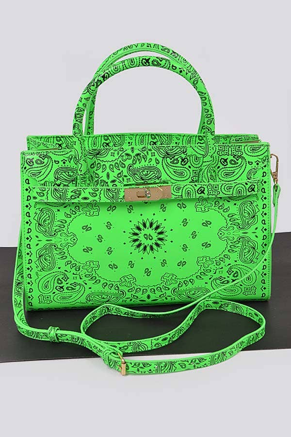 The Fort Worth Neon Bandana Tote